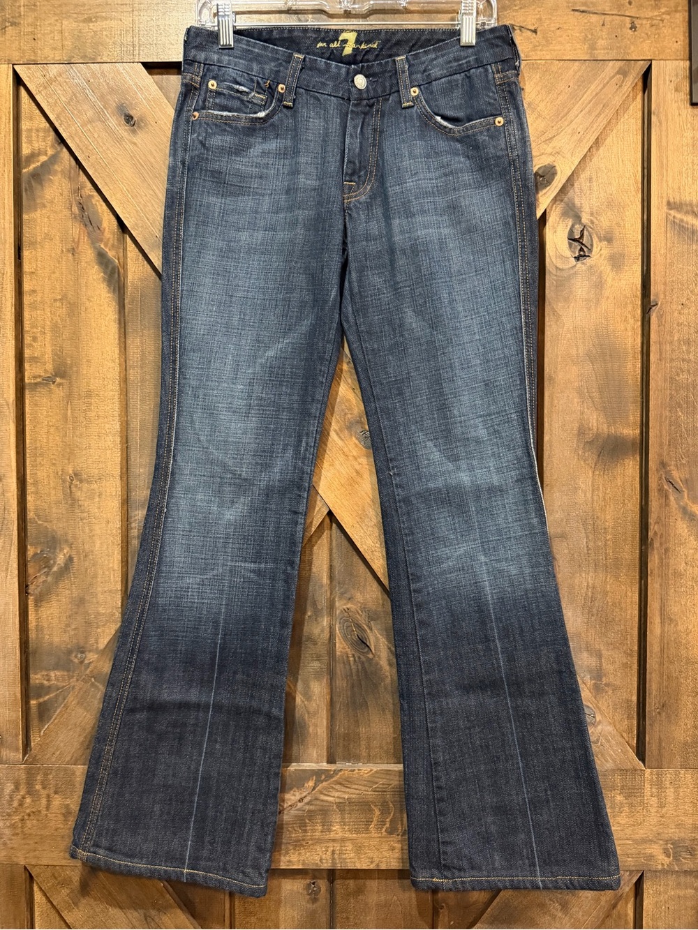 7FAMK Dark Wash A-Pocket Jeans Sz 28 - Picture 3 of 16